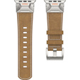 Pasek Skórzany do Apple Watch 1/2/3/4/5/6/7/8/9/10/11/SE Ultra 1/2/3 42/44/45/46/49mm, Jasnobrązowy