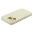Etui do iPhone 15 Pro Max, Silicone Lite, kremowe