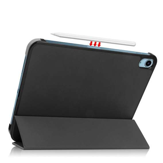 Etui do iPad 10.9" 2022 (10 gen.) / iPad 11" 2025 A16 (11 gen.), Smartcase z miejscem na rysik, czarne