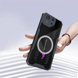 Etui do ASUS ROG Phone 8 Pro, z blaszką magnetyczne, przezroczyste / czarne