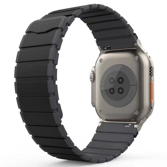 Pasek Magnetyczny do Apple Watch 1/2/3/4/5/6/7/8/9/10/11/SE Ultra 1/2/3 42/44/45/46/49mm, Czarny