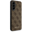 Etui GUESS do Samsung Galaxy A56, 4G Metal Gold Logo, brązowe