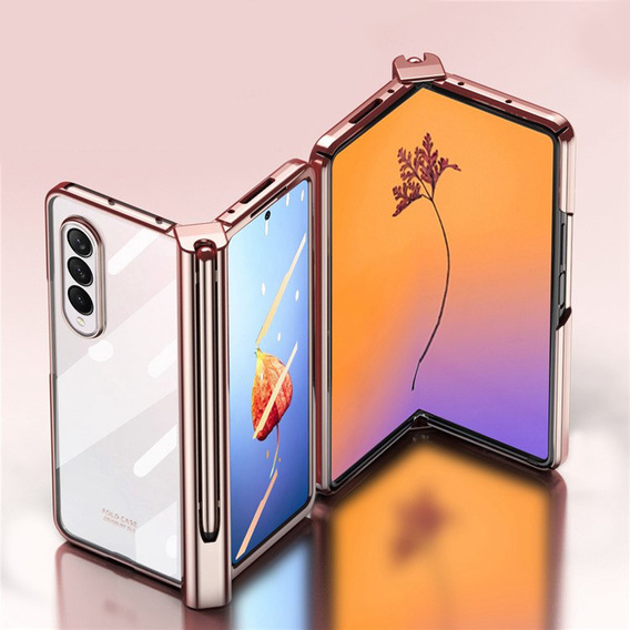 Etui Clever Design do Samsung Galaxy Z Fold 4 5G, Rose Gold