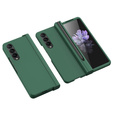 Etui ze szkłem do Samsung Galaxy Z Fold 4 5G, Rubberized Case, Green