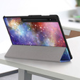 Etui do Samsung Galaxy Tab S9 Ultra z miejscem na rysik, Wielokolorowe, Galaktyka