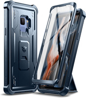 Etui pancerne do Samsung Galaxy S9, Dexnor Full Body, niebieskie