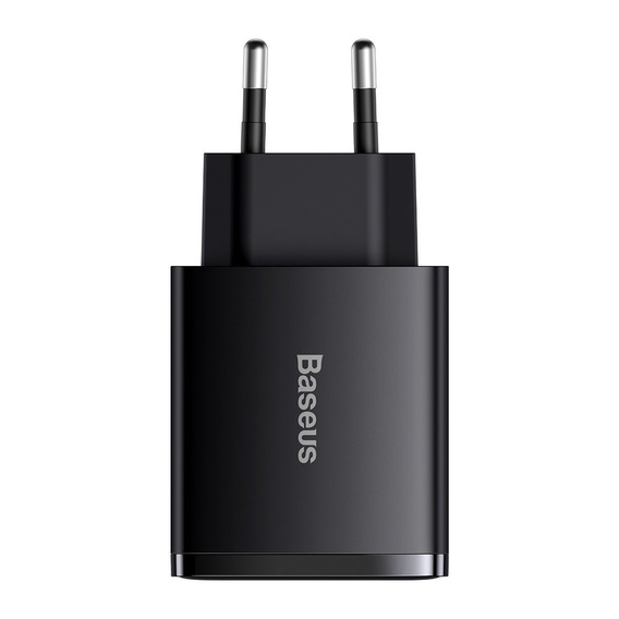 BASEUS Ładowarka Sieciowa 2xUSB + USB Type-C, 30W, Black