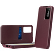 Etui do Samsung Galaxy A56 5G – Smart View z kieszenią na kartę, bordowe