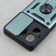 Etui pancerne do Motorola Edge 40, CamShield Slide, zielone