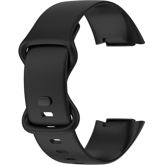Pasek silikonowy do Fitbit Charge 5, Czarny
