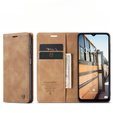 Etui CASEME do Samsung Galaxy M33 5G, Leather Wallet Case, brązowe