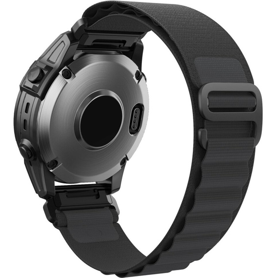 Pasek Nylonowy Quickfit do Garmin Fenix 5X/6X/6X PRO/7X, Czarny