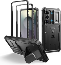 Etui pancerne do Samsung Galaxy S26 Plus, Dexnor Full Body (Two Frames), czarne