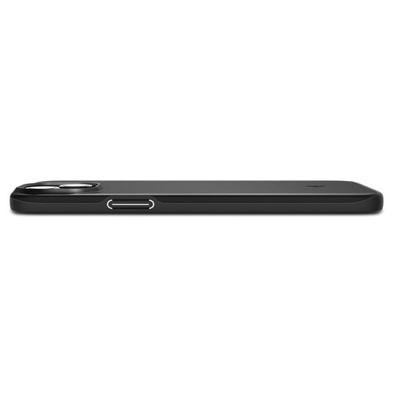 Etui Spigen do Apple iPhone 15, Thin Fit, Czarne + Szkło