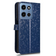 Etui z klapką do Motorola Moto G86 5G, Wallet Rhombus, niebieskie