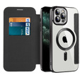Etui z klapką do iPhone 11 Pro Max, RFID Wallet MagSafe z ochroną aparatu, czarne