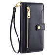 Etui z klapką do Samsung Galaxy A16 / A16 5G, Wallet Zipper Pocket, czarne