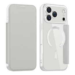 Etui z klapką do iPhone 17 Pro Max, RFID Wallet MagSafe z ochroną aparatu, tytanowe szare