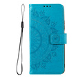 Etui z klapką do Samsung Galaxy A53 5G, Mandala, niebieskie