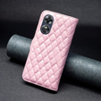 Etui z klapką do Oppo A17, Wallet, BINFEN COLOR, różowe