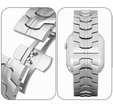 Bransoleta do Apple Watch 1/2/3/4/5/6/7/8/9/10/11/SE Ultra 1/2/3 42/44/45/46/49mm, Srebrna