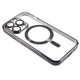 Zestaw Etui do iPhone 14 Pro Max, MagSafe Hybrid, czarne + Szkło
