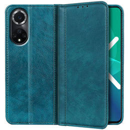 Etui do Huawei Nova 9, Wallet Litchi Leather, zielone