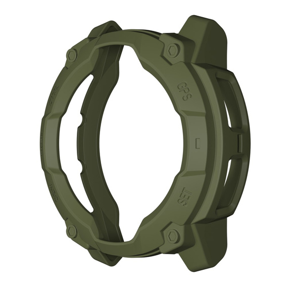 Etui TPU do Garmin Instinct 3 Solar / Instinct 3 AMOLED 50mm, Bumper – Zielone