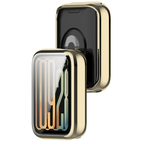 2w1 Etui z Osłoną na ekran do Xiaomi Smart Band 9 Pro, Złote