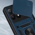 Etui pancerne do Xiaomi 15T, CamShield Slide, niebieskie