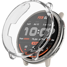 2w1 Etui z Osłoną na ekran do Amazfit Active 2, Przezroczyste