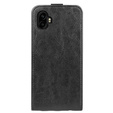 Etui z klapką pionową do Samsung Galaxy Xcover 7 Pro – czarne, skórzane, z kieszeniami na karty
