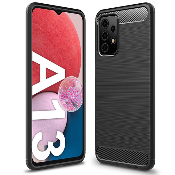 Etui do Samsung Galaxy A13 4G, Karbon, czarne