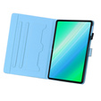 Etui do iPad 10.2" 2021/2020/2019 (9/8/7 gen.), z klapką, animal, niebieskie