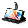 Etui z klapką do Samsung Galaxy A57 5G, Wallet Zipper Pocket, czarne