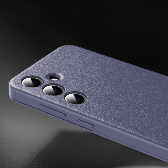 Etui z klapką do Samsung Galaxy A55 5G – fioletowe, Smart View Wallet z kieszenią na kartę