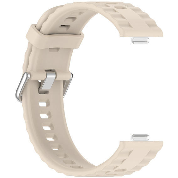 Pasek Silikonowy do Huawei Watch Fit 4 / 4 Pro / 3, Beżowy