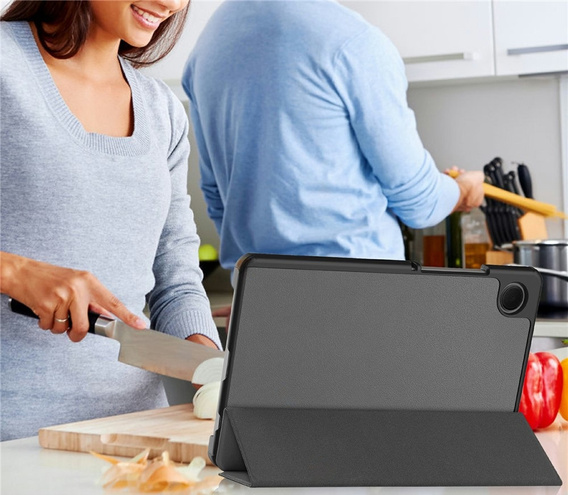 Etui z klapką do Samsung Galaxy Tab A11/A9, Smartcase, szare
