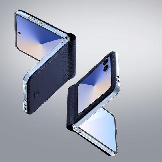 Etui Dux Ducis Bril Series do Samsung Galaxy Z Flip7 5G – niebieskie, skórzane