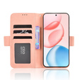 Etui z klapką do Honor 400 5G, Card Slot, różowe