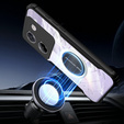 Etui do Xiaomi Poco M7 Pro 5G, z blaszką magnetyczne, przezroczyste / czarne