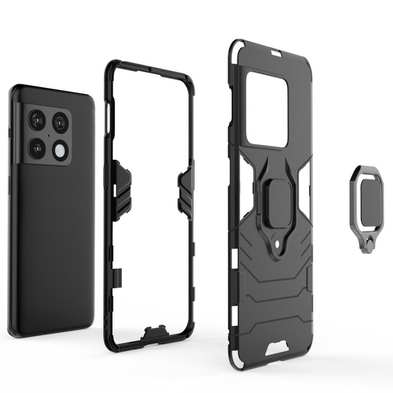 Etui do OnePlus 10 Pro 5G, Kickstand Ring, czarne