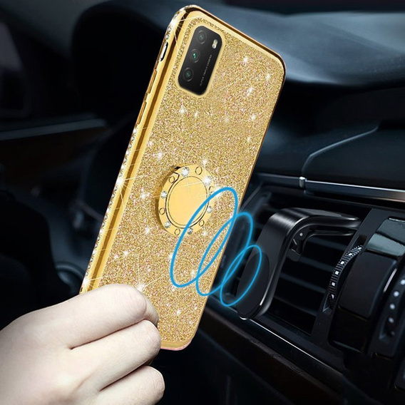Etui Bling do Xiaomi POCO M3, Gold