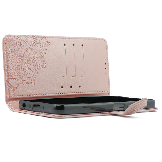 Etui z klapką do Oppo A38 4G / Oppo A18 4G, Mandala, różowe rose gold