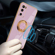 Etui do Samsung Galaxy S20, Electro Ring, fioletowe