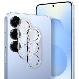 2x Szkło hartowane na aparat ERBORD do Samsung Galaxy S25+ Plus, Przezroczyste