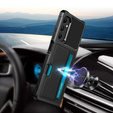 Etui do Samsung Galaxy A05s, Card Holder Kickstand, czarne