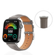 Pasek Skórzany do Huawei Watch Fit 4 / 4 Pro / 3, Szary