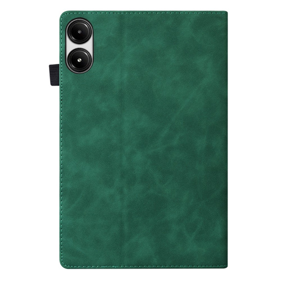 Etui z klapką i kieszonkami na karty do Xiaomi Redmi Pad 2 - Zielone