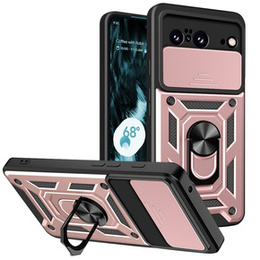 Etui pancerne do Google Pixel 8, CamShield Slide, różowe rose gold